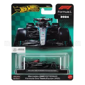   Mattel Hot Wheels - MERCEDES GP F1 W15 EQ PERFORMANCE TEAM AMG PETRONAS MOTORSPORT N 63 SEASON 2024 GEORGE RUSSELL BLACK SILVER GREEN