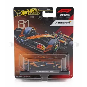   Mattel Hot Wheels - McLAREN F1 MCL39 TEAM MCLAREN N 81 SEASON 2025 OSCAR PIASTRI ORANGE BLACK
