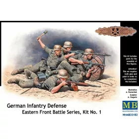   Master Box - German Infantry Defense  Eastern Front Battle Series  Kit No1
