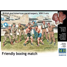   Master Box - Friendly boxing match. British and American paratroopers  WW II era