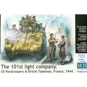   Master box - 101th light company.US paratroopers and British tankmen