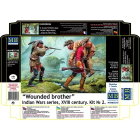   Master Box - Wounded brother. Indian Wars series  XVIII century. Kit No. 2