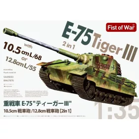   Modelcollect - E-75 heavy tank 2 in 1 10.5cm & 12.8cm KwK Gun  King tiger III
