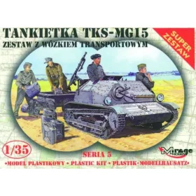   Mirage Hobby - Tankette TKS/MG 15 mit Universal Transportanh nger