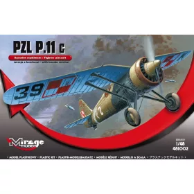   Mirage Hobby - PZL P.11c mit Bomben  Resin- und Foto tzteilen