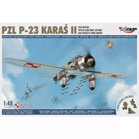   Mirage Hobby - PZL P-23 KARAS II 1939 Version with an Additional Antenna