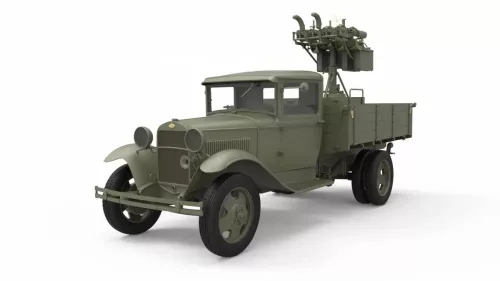 Miniart - Soviet 1 5 t Truck w/ M-4 Maxim AA Machine Gun