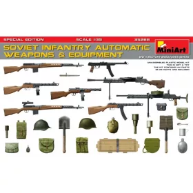   Miniart - Soviet Infantry Automatic Weapons   Equi -pment.Special Edition(PE Par