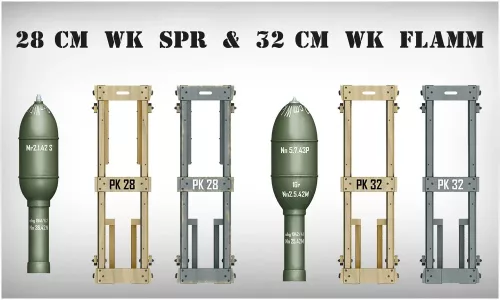 Miniart - German Rocket Launcher w/28cmWK Spr 32cmWK Flamm