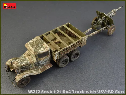 Miniart - Soviet 2t 6x4 Truck with 76 mm USV-BR Gun