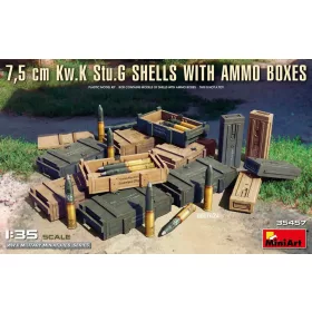 Minart - 7 5 cm Kw.K Stu.G Shells with Ammo Boxes