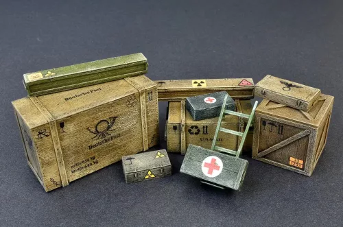 Miniart - Wooden Boxes   Crates