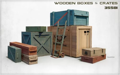 Miniart - Wooden Boxes   Crates