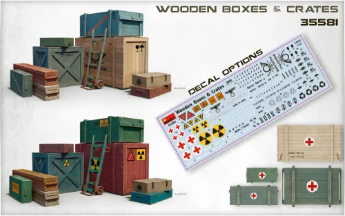 Miniart - Wooden Boxes   Crates