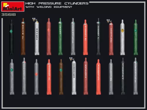 Miniart - High Pressure Cylinders W/Welding Equipment