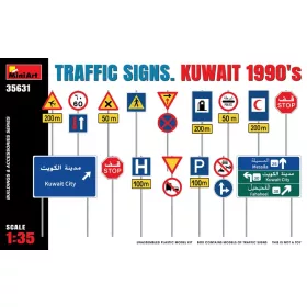 Miniart - Traffic Signs. Kuwait 1990 s