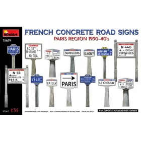 MiniArt - French Concrete Road Signs 1930-40 S. Paris Region