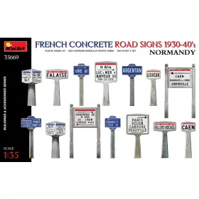 Miniart - French Concrete Road Signs 1930-40 s. Normandy