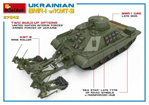 Miniart - Ukrainian BMR-1 w/KMT-9