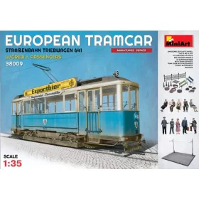   MiniArt - European Tramcar (Strassenbahn Triebwagen 641) with Crew   Passengers