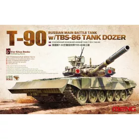   Meng Model - Russian Main Battle Tank T-90 W/Tbd-86 Tank Dozer