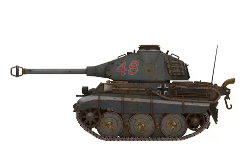 Meng Model - German Heavy Tank King Tiger (Porsche Turret) (cartoon model)