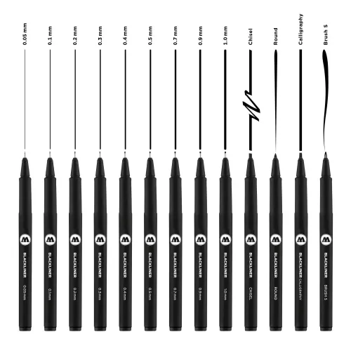 Molotow - Blackliner Complete Set 13