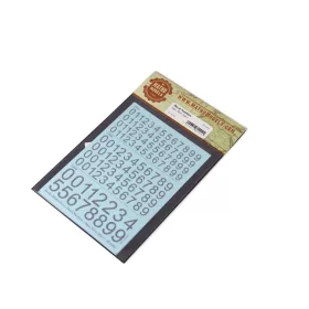 Matho Models - Decal Numbers - large  black  type 1