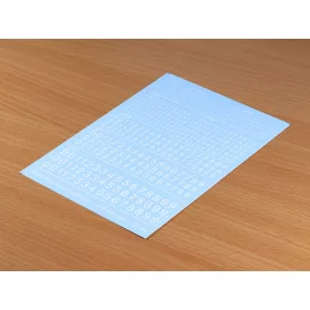 Matho Models - Decal Numbers - small  white  type 1
