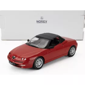   Norev - ALFA ROMEO SPIDER 2.0 TWIN SPARK CARIOLET SOFT-TOP 1999 RED