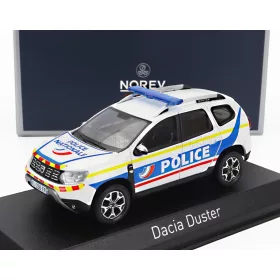 NOREV - DACIA DUSTER POLICE NATIONALE 2021 WHITE BLUE YELLOW