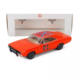   Norev - DODGE CHARGER N 01 COUPE 1969 - BEIGE INTERIOR ORANGE