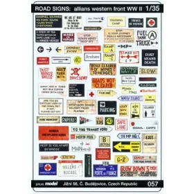 Plus model - 1/35 Road signs: allied western front WW II