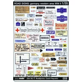Plus model - 1/35 Road signs: Germany - western area WW II