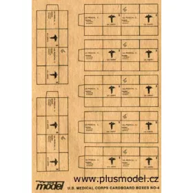 Plus model - U.S. Medizin-Transp. Kartons WW II