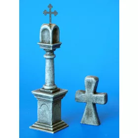 Plus Model - Steinl ule mit Friedensangebot Kreuz