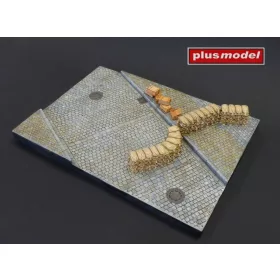   Plus model - Display base – Cobblestone street with sidewalk