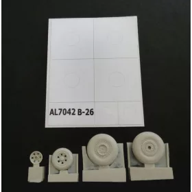 Plus model - B-26 Marauder late wheels groved