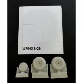 Plus model - B-26 Marauder early wheels diamond tread
