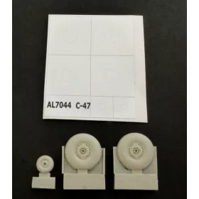 Plus model - C-47 Skytrain wheels with cover