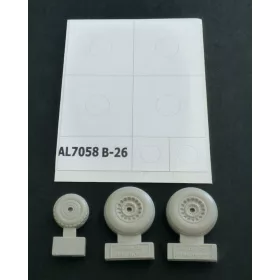 Plus model - B-26 Marauder early wheels groved