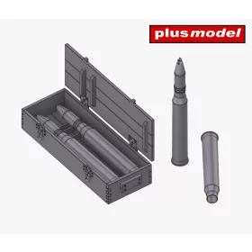 Plus model - 1/35 Ammunitions 75 mm for Panther