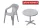 Plus model - Plastic chairs and table