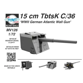   Planet Models - 15 cm TbtsK C/36 WWII German Atlantic Wall Gun