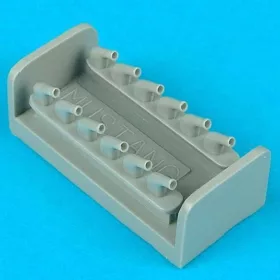   Quickboost - P-51D Mustang exhausts-type B f r Tamiya Bausatz