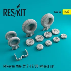 Reskit - MiG-29 (9-12 UB) wheels set