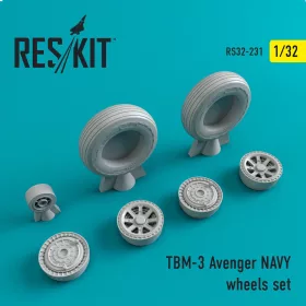 Reskit - TBM-3 Avenger NAVY wheels set