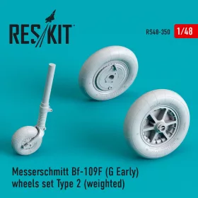 Reskit - Bf-109 (F G-early) wheels set type 2 (weighted)