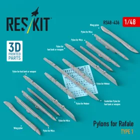 Reskit - Pylons for Rafale type 1 (3D Printed)