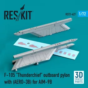   Reskit - F-105 Thunderchief outboard pylon (AERO-3B) for AIM-9B (3D Printed)